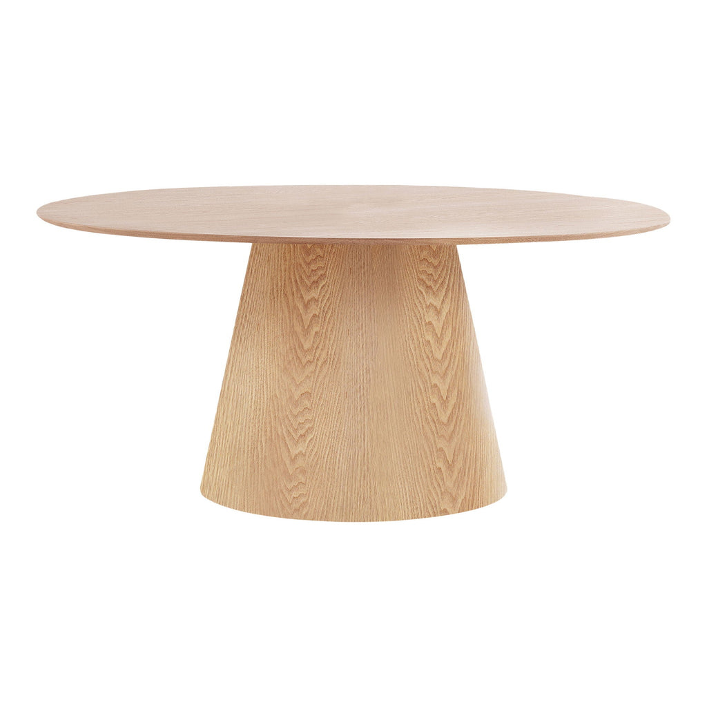Table à manger ovale en bois clair BOLTON