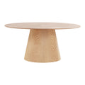 Table à manger ovale en bois clair BOLTON