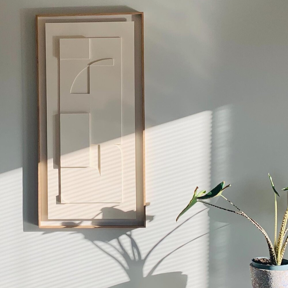 SHAPE 2 Tableau bois peinture satinée