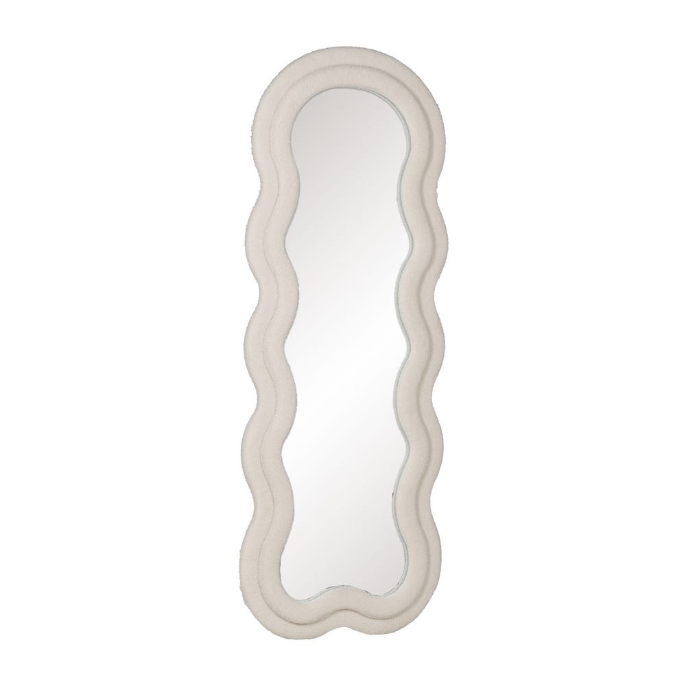 Miroir en tissu PUFFY beige