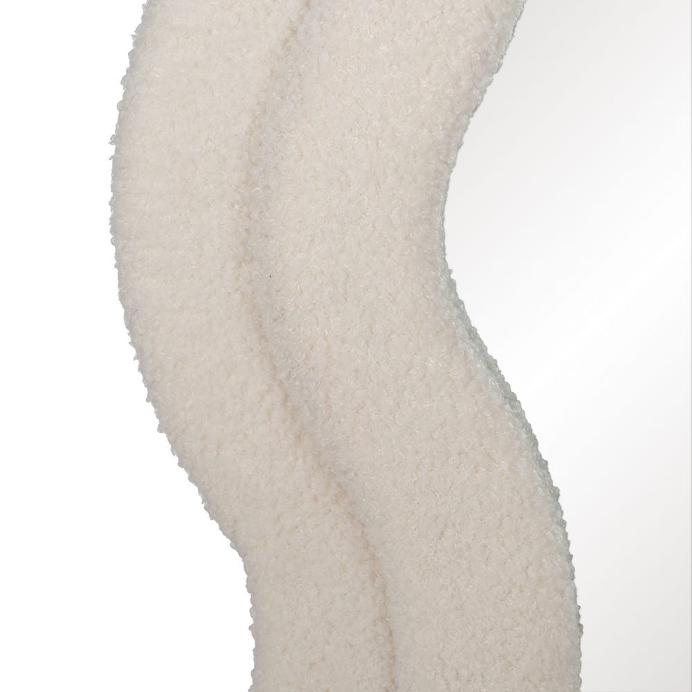 Miroir en tissu PUFFY beige