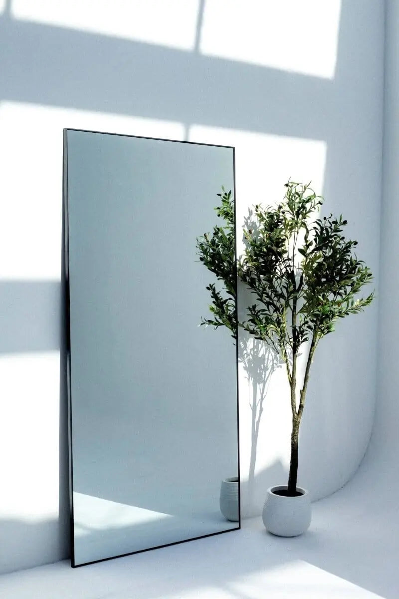 Grand Miroir Noir – Élégance Minimaliste pour Votre Intérieur